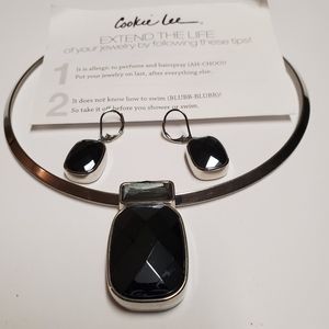Cookie Lee choker and earring set